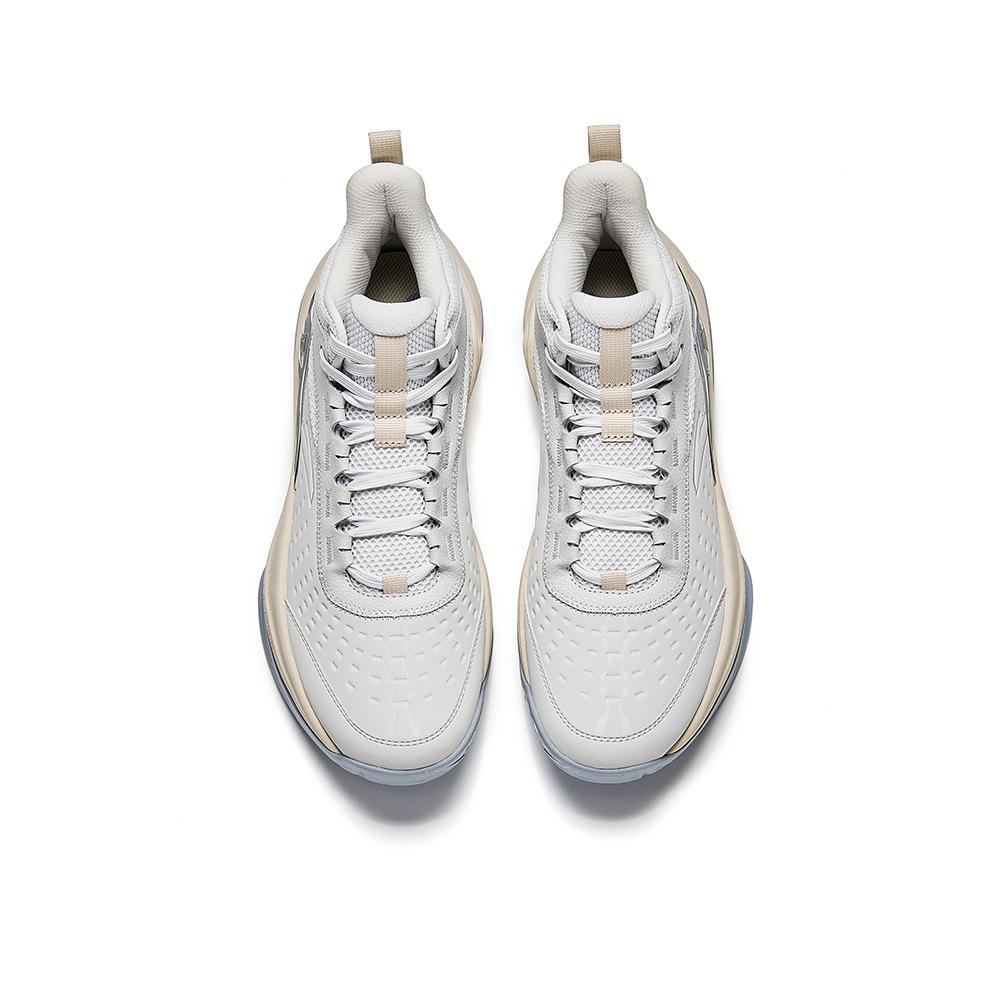Anta Mountain 2.5 Lite Cushioning Slip Resistant Abrasion Resistant High top Basketball Shoes Men’s Gray