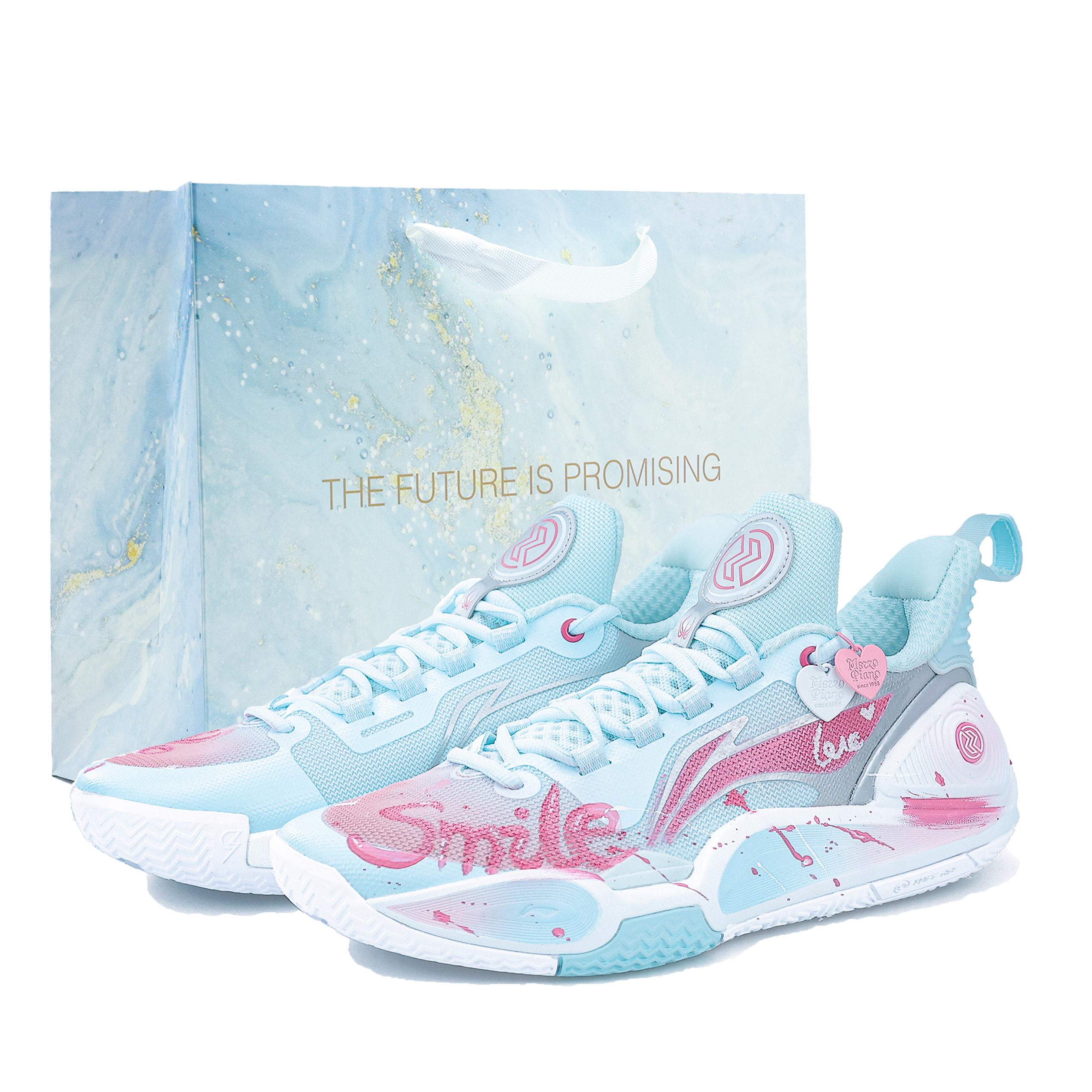 Li Ning Speed 9 Cushioning Abrasion Resistant Low top Basketball Shoes Men’s Blue Pink
