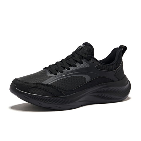 Erke Cushioning Rebound Low top Casual City Commuting Running Shoes Men’s Jet Black