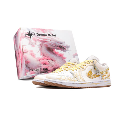 Jordan Air Jordan 1 Vintage Basketball Shoes Men’s Low Top Gold
