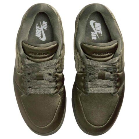 Jordan 1 Low Method Of Make Satin Medium Olive Women’s