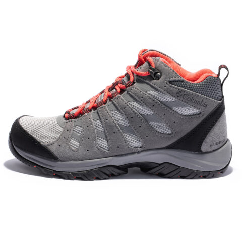 Columbia Slip Resistant Abrasion Resistant Cushioning Mid top Mountaineering Hiking Shoes Women’s Gray Orange