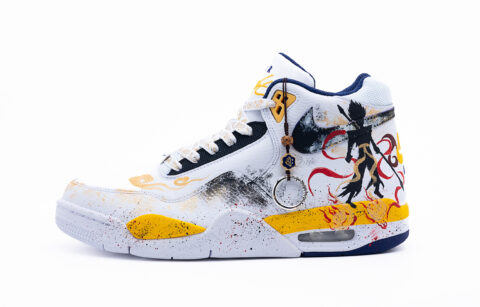 Nike Flight Legacy Mid top Vintage Basketball Shoes Men’s White