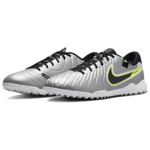 Nike Tiempo Legend 10 Academy Tf Metallic Silver Volt Black