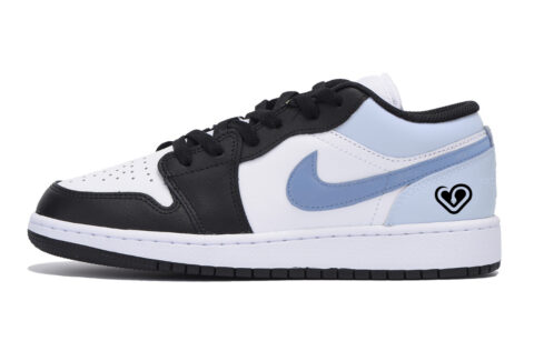 Jordan Air Jordan 1 Vintage Basketball Shoes Men’s Low Top Black Blue