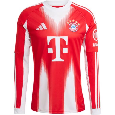 Adidas Free Shipping With AdiClub Fc Bayern 25/26 Long Sleeve Home Jersey