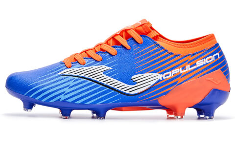 Joma Propulsion FG Firm Ground Natural Grass Slip Resistant Abrasion Resistant Soccer Shoes Men’s Blue Orange