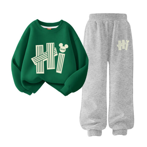 Disney Kids Casual Sportswear Crew Neck Moderate