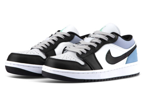 Jordan Air Jordan 1 Cushioning Low top Vintage Basketball Shoes Unisex Sky Blue