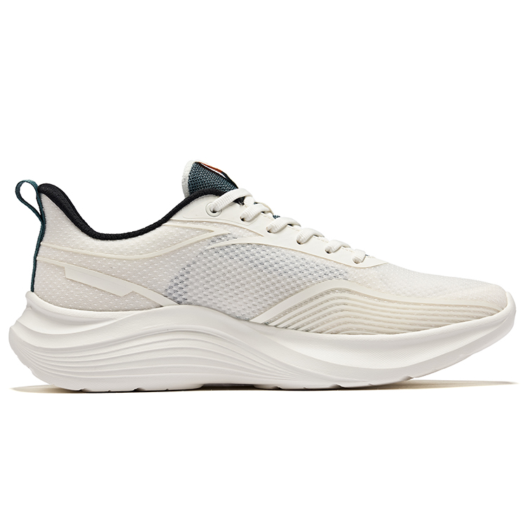 Erke Cushioning Abrasion Resistant Rebound Low top Casual Running Shoes Men’s Microcrystal White Green