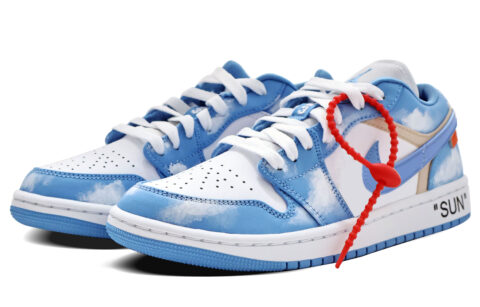 Jordan Air Jordan 1 Low top Vintage Basketball Shoes Women’s Carolina Blue