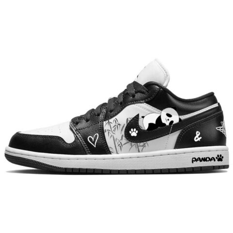 Jordan Air Jordan 1 Vintage Basketball Shoes Women’s Low Top Black/White