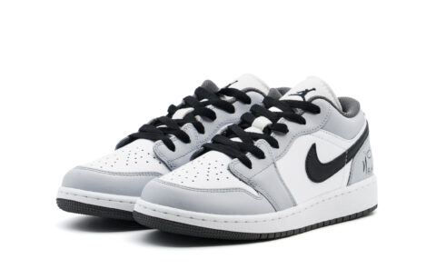 Jordan Air Jordan 1 Cushioning, Wear Resistant Low top Vintage Basketball Shoes Unisex Gray
