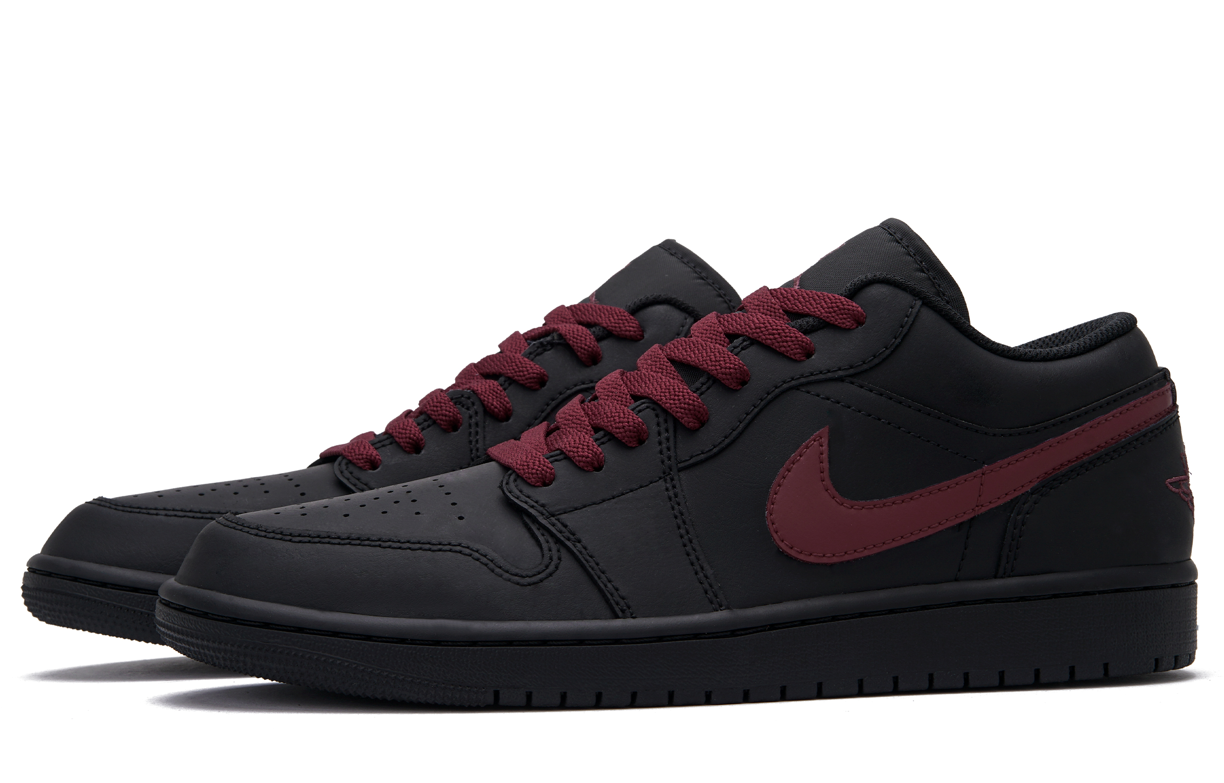 Jordan Air Jordan 1 Back To The Past Low top Vintage Basketball Shoes Unisex Black Red
