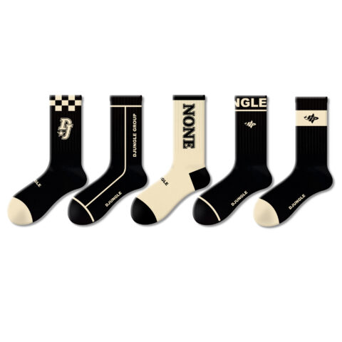 DJUNGLE Crew Socks Unisex 5 Pack