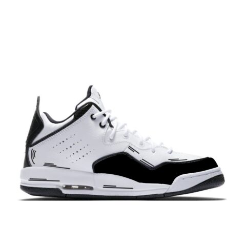 Jordan Courtside 23 Abrasion Resistant Mid top Vintage Basketball Shoes Men’s Black White