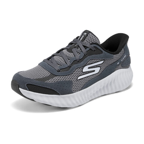 Skechers MEN’S GO Cushioning Breathable Low top Running Shoes Men’s Blue Gray