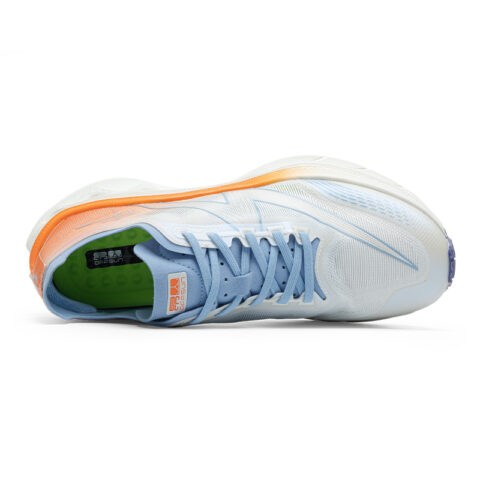 ANGSHAN Coverage Rebound Height Increasing Lightweight Slip Resistant Running Shoes Men’s White Blue