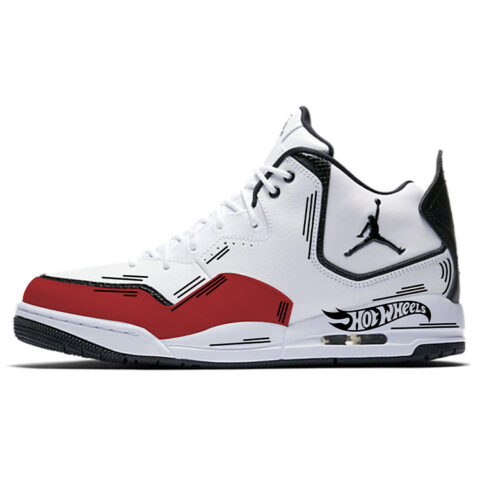 Jordan Courtside 23 Cushioning Slip Resistant Abrasion Resistant Mid top Vintage Basketball Shoes Men’s White