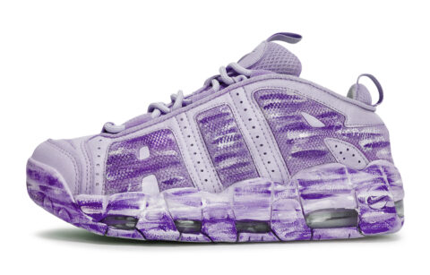 Nike Air More Uptempo Vintage Basketball Shoes Unisex Low Top Purple