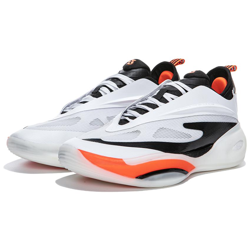Erke Humble 2.0 Cushioning Slip Resistant Rebound Low top Cushioning Gel Basketball Shoes Men’s White Black
