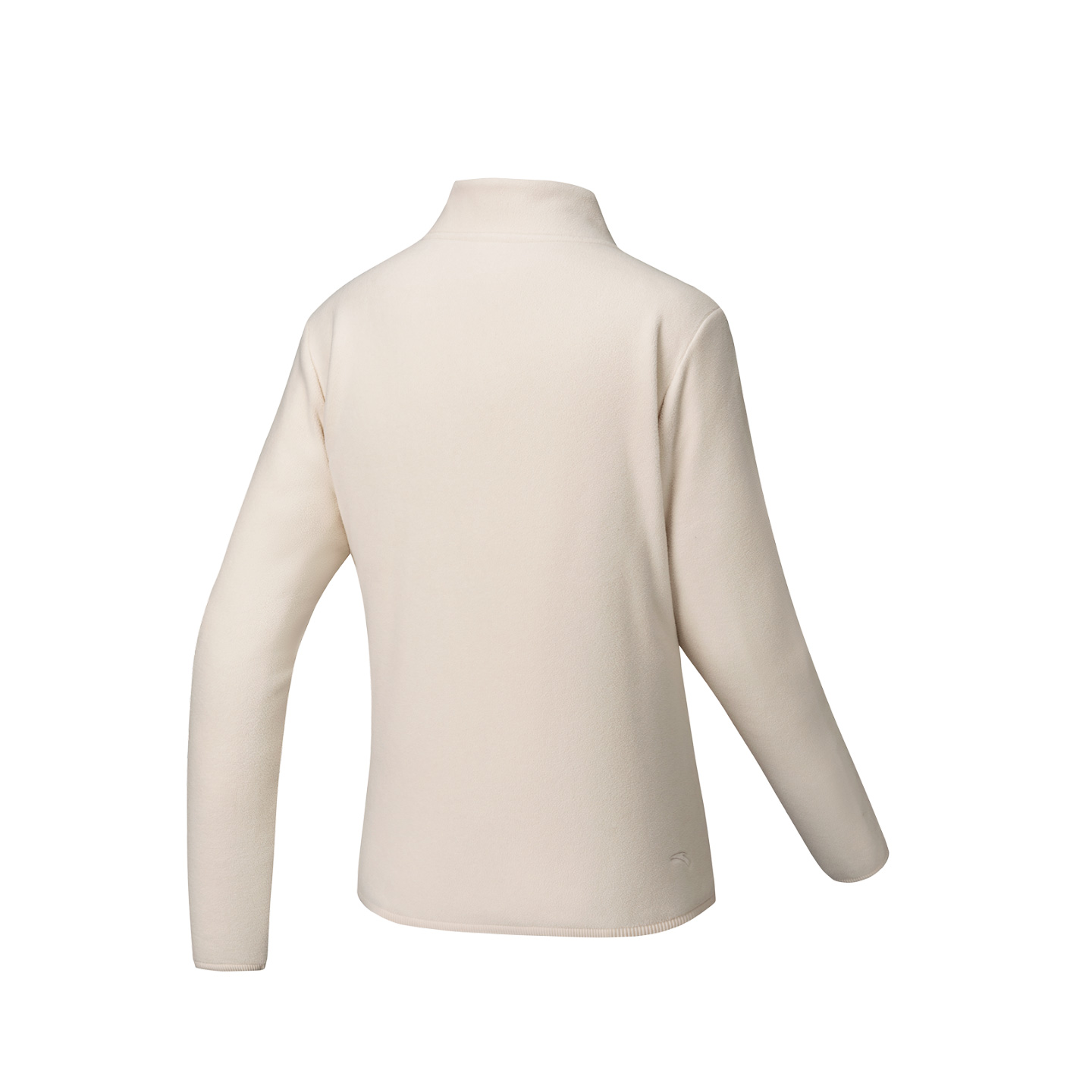 Anta Outdoor Collection Polar Fleece Stand Collar Coat Women’s Fish Belly White