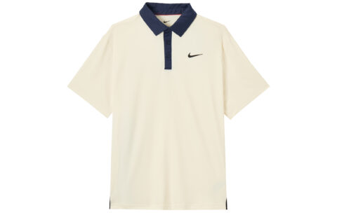 Nike TOUR DRI FIT Golf Clothing Men’s Light Ivory White