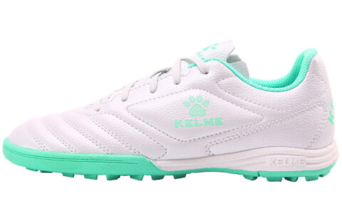 KELME Youth Training Collection TF Turf Soccer Shoes Unisex White Green