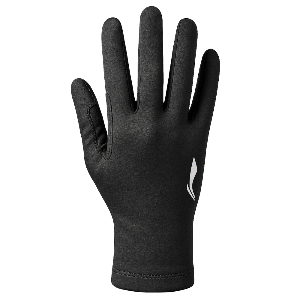Li Ning Cycling Gear Long Finger Touchscreen Gloves Fitness Badminton Tennis Outdoor Cycling Sports Unisex Black