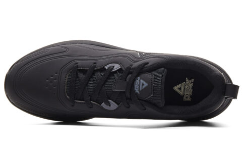 PEAK Cushioning Coverage Rebound Abrasion Resistant Lightweight Slip Resistant Low top Casual Running Shoes Men’s Black
