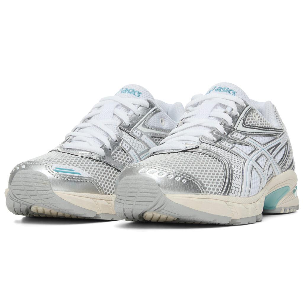 ASICS GEL DS TRAINER 14 Cushioning, Wear Resistant Low top Casual City Commuting Running Shoes Unisex White Silver Blue