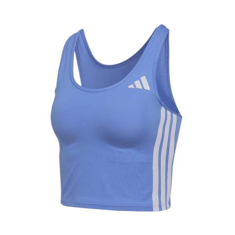 Adidas Free Shipping With AdiClub Train Essentials 3 Stripes Crop Tank Top