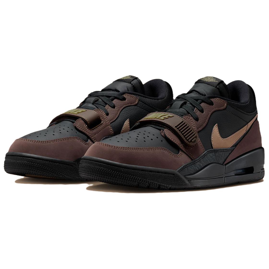 Jordan Legacy 312 Low top Vintage Basketball Shoes Men’s Black Brown