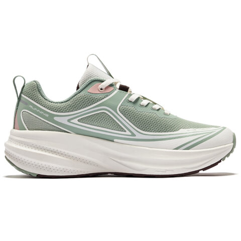 Erke Vertical Collection Slip Resistant And Breathable Support Low top Running Shoes Women’s Green White