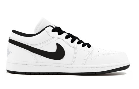 Jordan Air Jordan 1 Biker Wind Abrasion Resistant Low top Vintage Basketball Shoes Unisex White