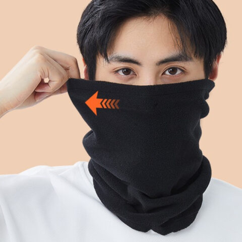 Li Ning Windproof & Dustproof Thermal Masks Elastane Cycling Unisex Black