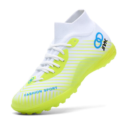 JINLAIKE Soccer Shoes Unisex High Top Neon Green, Pink, Black Gold, Aqua