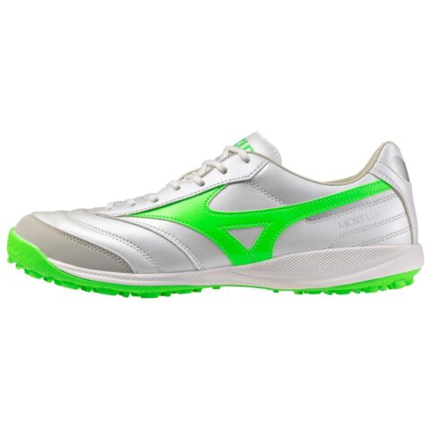 Mizuno TF Turf Slip Resistant Abrasion Resistant Soccer Shoes Unisex Silver Green