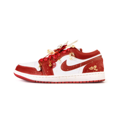 Jordan Air Jordan 1 Mutual Affection Leather Slip Resistant Low top Vintage Basketball Shoes Men’s Sand Dune Red