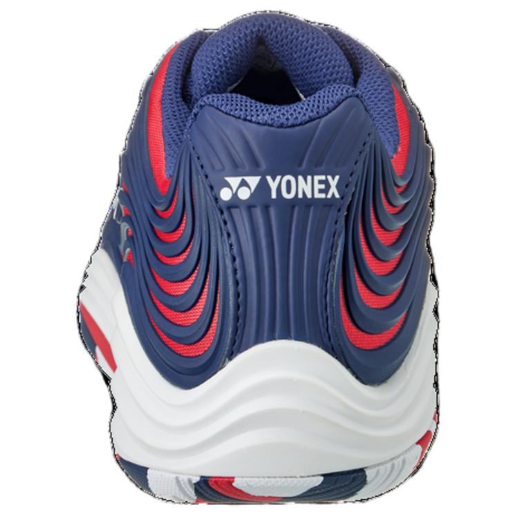 YONEX Slip Resistant Abrasion Resistant Low top Tennis Shoes Unisex Navy Blue Red