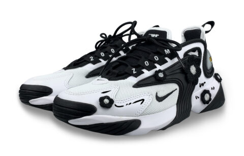 Nike Zoom 2K Cushioning Slip Resistant Breathable Mid top Running Shoes Unisex Black White