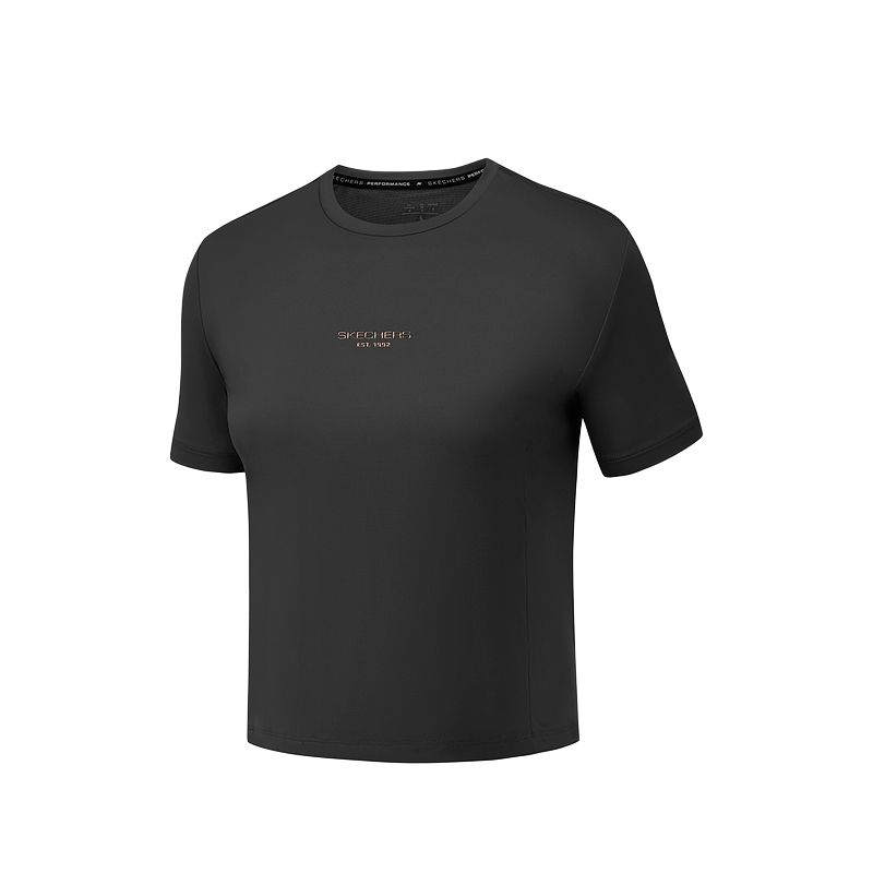 Skechers GODRI T Shirt Women's Carbon Black