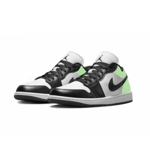 Jordan Air Jordan 1 Cushioning Slip Resistant Low top Vintage Basketball Shoes Women’s Lime