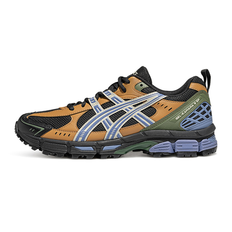 ASICS Gel Kahana 8 Cushioning Breathable Rebound Low top Trail Running Shoes Men’s Black Brown