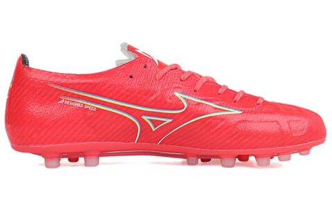 Mizuno Alpha AG Artificial Ground Slip Resistant Abrasion Resistant Soccer Shoes Men’s Red