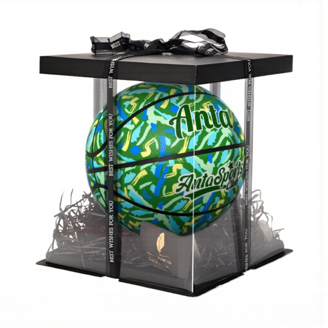 Anta China Mainland Version Rubber Basketball Green Size 7 Ball Size 5 Ball Training Competition Unisex