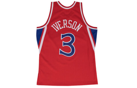 Mitchell & Ness Philadelphia 76ers Road 1996 97 Allen Iverson Swingman Jersey
