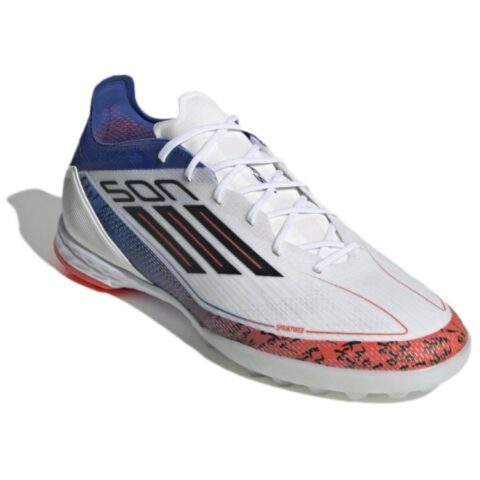 Adidas F50 PRO Cushioning, Wear Resistant Soccer Shoes Men’s White Blue