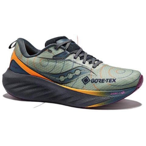 Saucony TRIUMPH Victory 22 Low top Running Shoes Men’s Green Gray Yellow