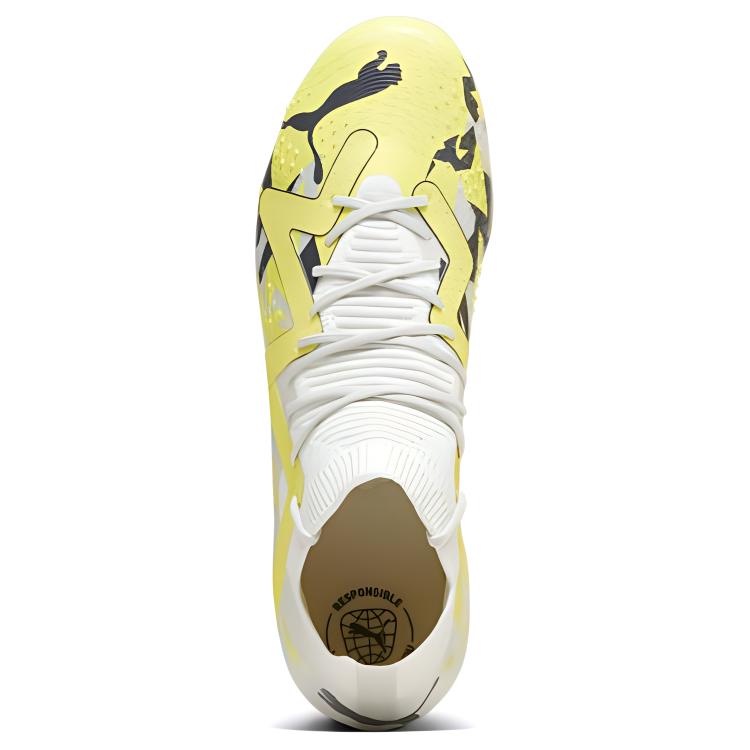 PUMA Future Match Mxsg Comfortable SG Soft Ground Abrasion Resistant Soccer Shoes Men’s Yellow